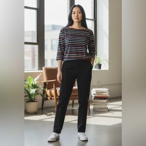 EUC Regatta Women’s Multi Color Striped 3/4 Sleeve Knit Blouse Top - Size 12